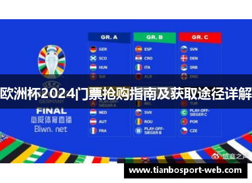 欧洲杯2024门票抢购指南及获取途径详解